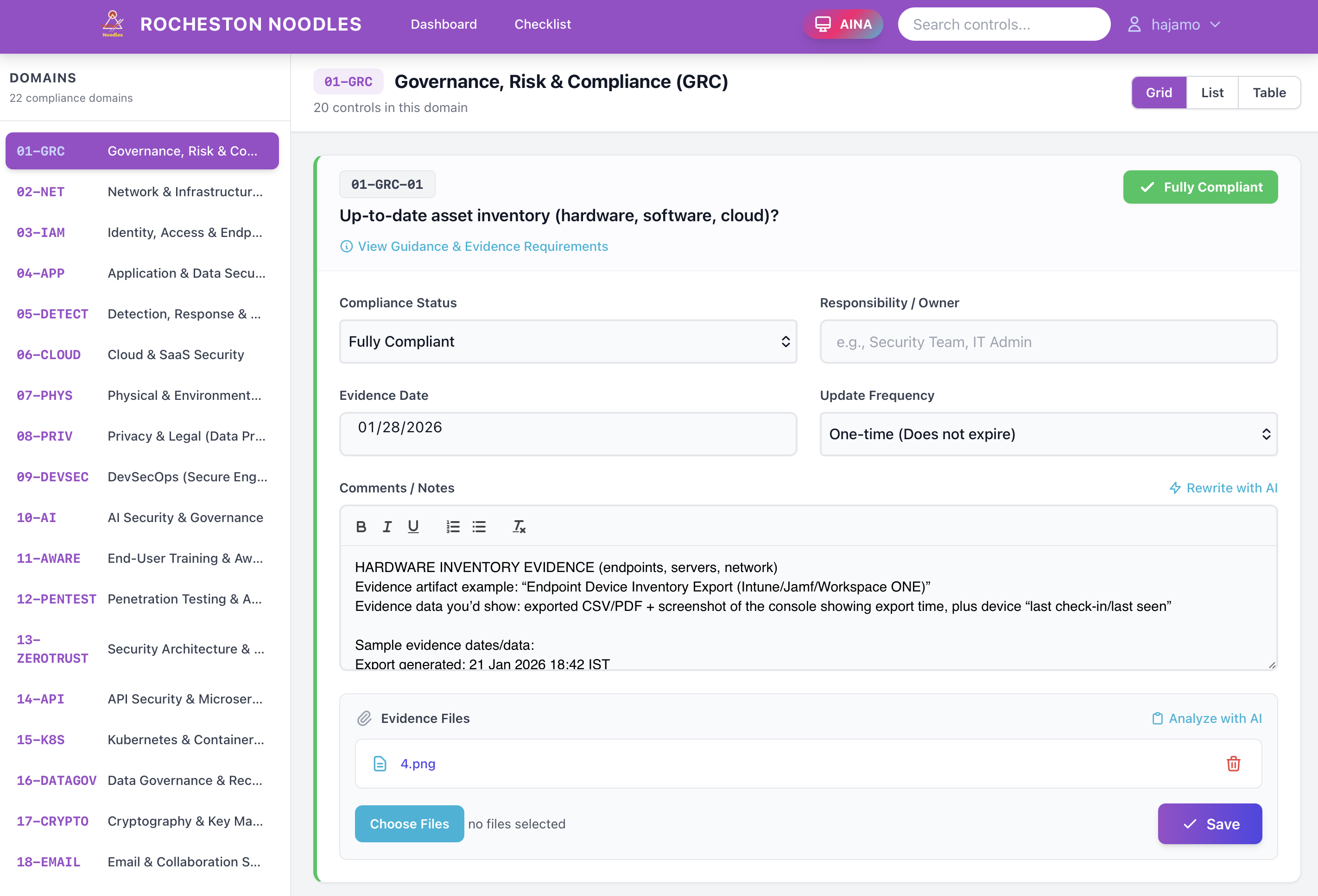Rocheston Noodles interface wide 2